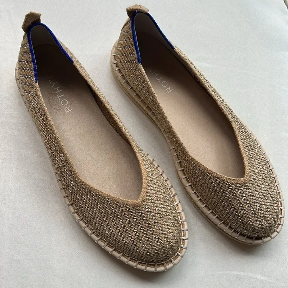 Rothy's The Espadrille Gold Stripe - Picture 1 of 17